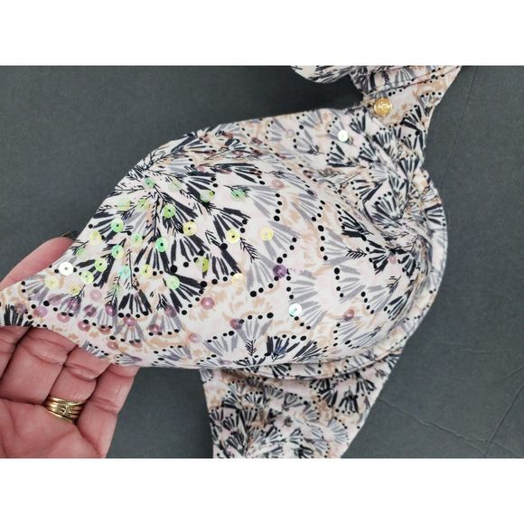 Victorias Secret Lined Perfect Coverage Bra 34D Floral Sequins Pretty Great - Picture 5 of 6